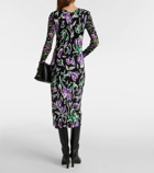 Diane von Furstenberg Vivianne floral jersey midi dress