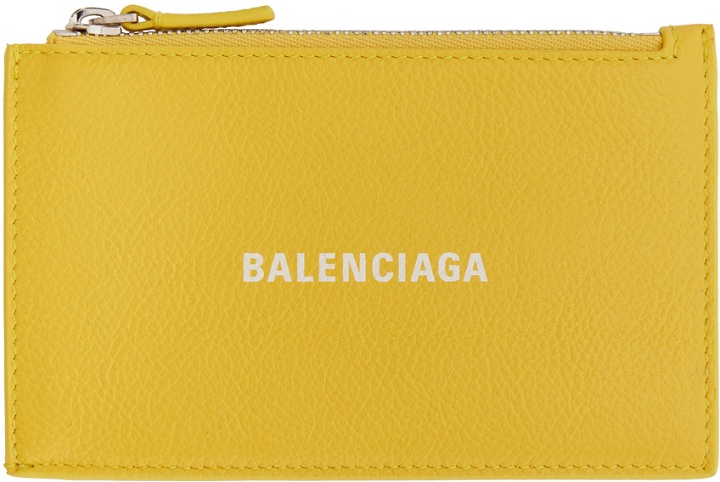 Photo: Balenciaga Yellow Calfskin Card Holder