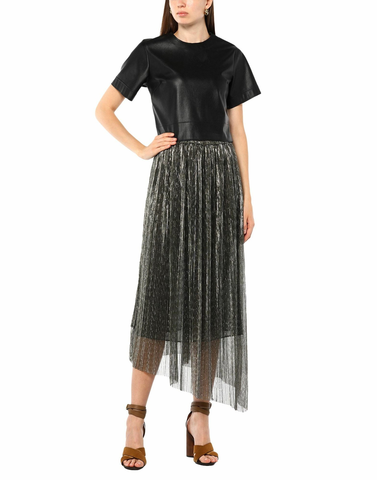 Marant Étoile Womens Midi skirt in Silver