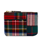 Comme des Garçons SA8100TP Tartan Patchwork Wallet in Red