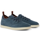 Loro Piana - Soho Walk Nubuck Sneakers - Blue