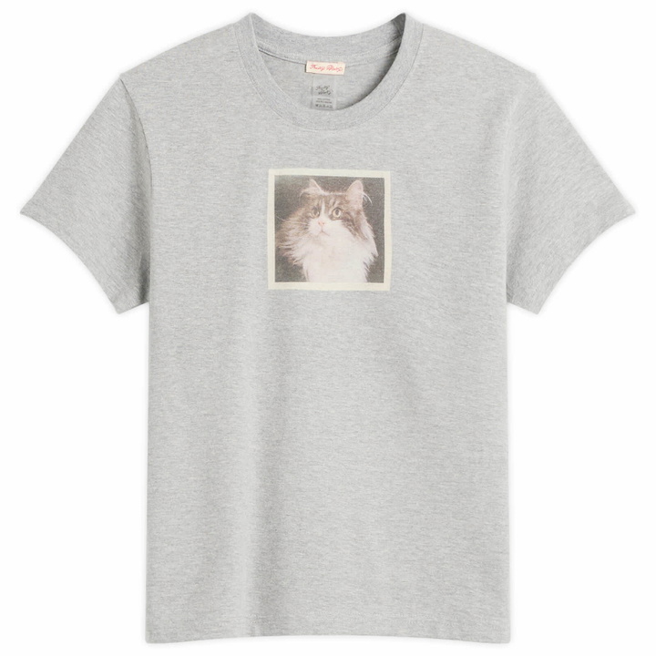 Photo: Fruity Booty Women's Cat T-Shirt in Grey
