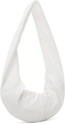 Gabriela Coll Garments White No.297 Small Crossed Fabric Bag