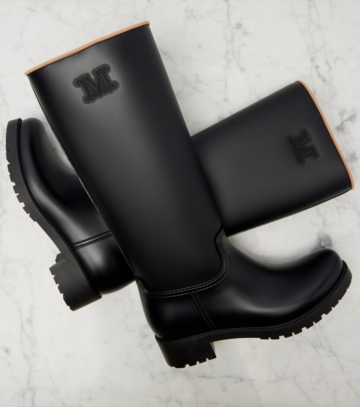 Max Mara Monogram rain boots