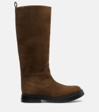 Proenza Schouler Bank suede knee-high boots