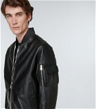 Givenchy - Leather bomber jacket