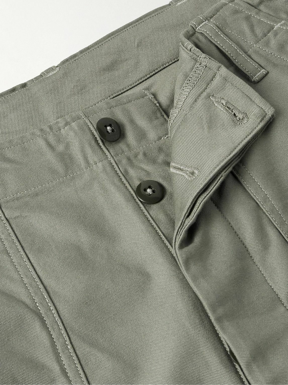 Kaptain Sunshine - Baker Straight-Leg Cotton Trousers - Green