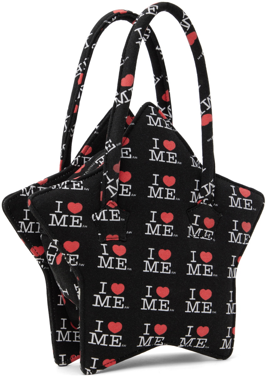 Ashley Williams Black 'I Heart Me' Bag