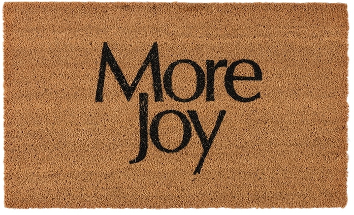 Photo: More Joy Brown & Black 'More Joy' Door Mat