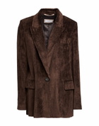 Peserico Womens Blazer Dark in Brown