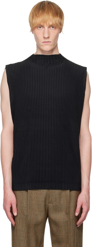 Photo: HOMME PLISSÉ ISSEY MIYAKE Black Monthly Color April Tank Top
