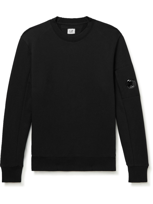 Photo: C.P. Company - Garment-Dyed Cotton-Jersey Sweatshirt - Black