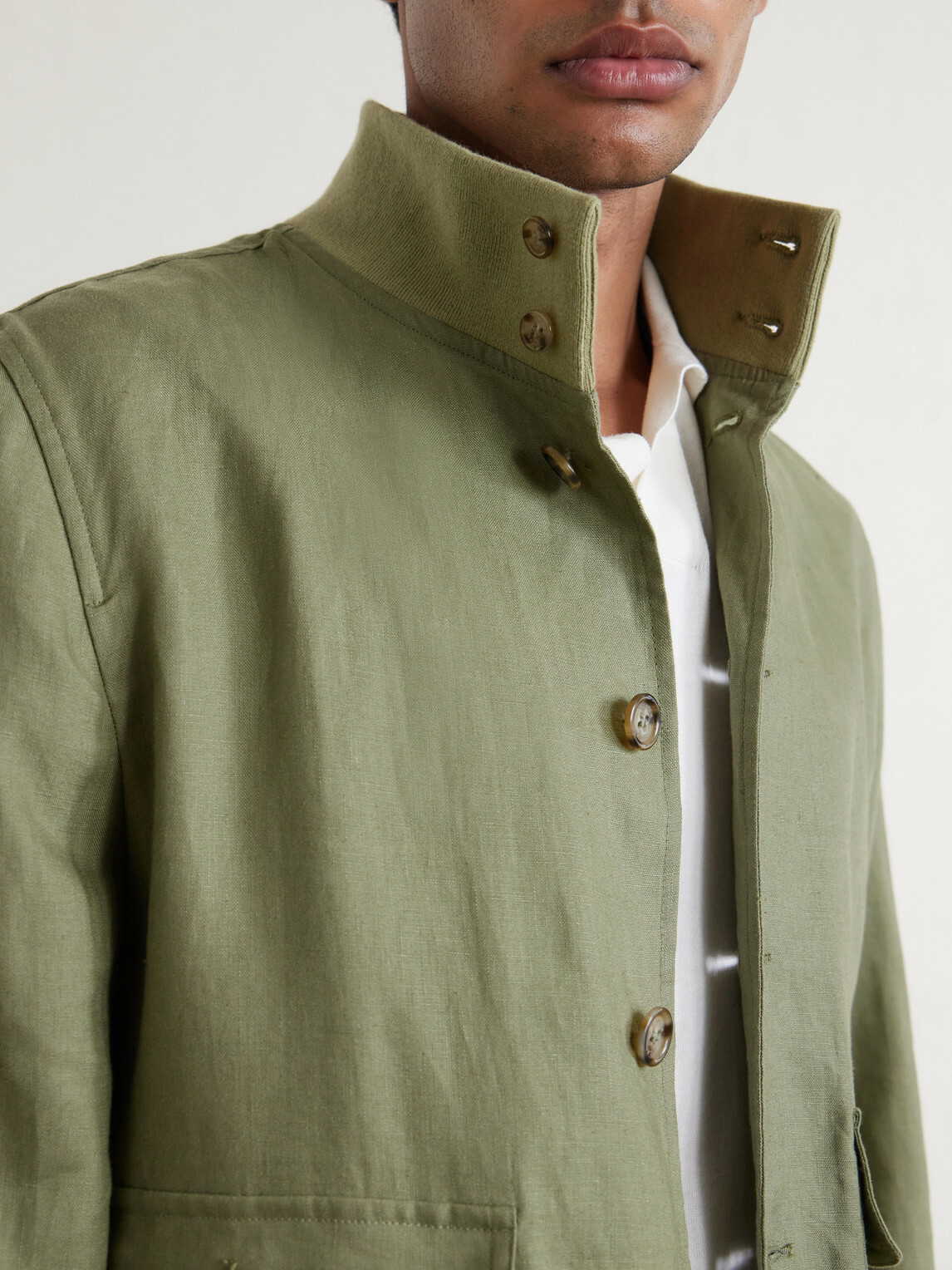 Valstar - Valstarino Linen Bomber Jacket - Green