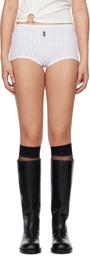 Rabanne White Pointelle Shorts
