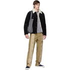 Maison Kitsune Beige Press Snap Track Pants