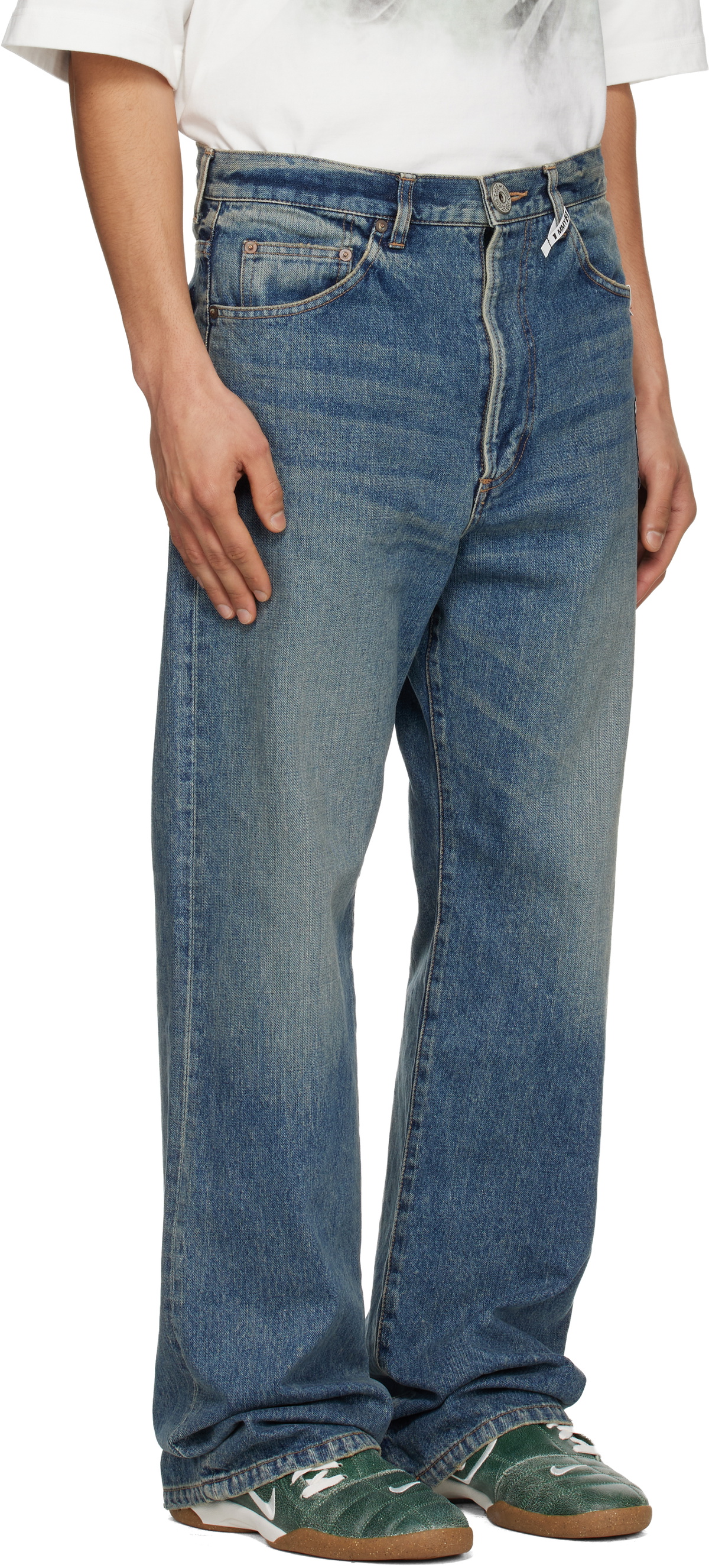 Maison MIHARA YASUHIRO Blue Flared Jeans