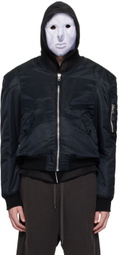 Doublet Black Robot Shoulder Bomber Jacket