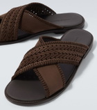 Manolo Blahnik Tex leather sandals