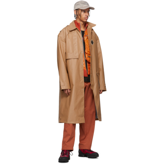 A-Cold-Wall* Beige Design Lined Mac Trench Coat A-Cold-Wall*