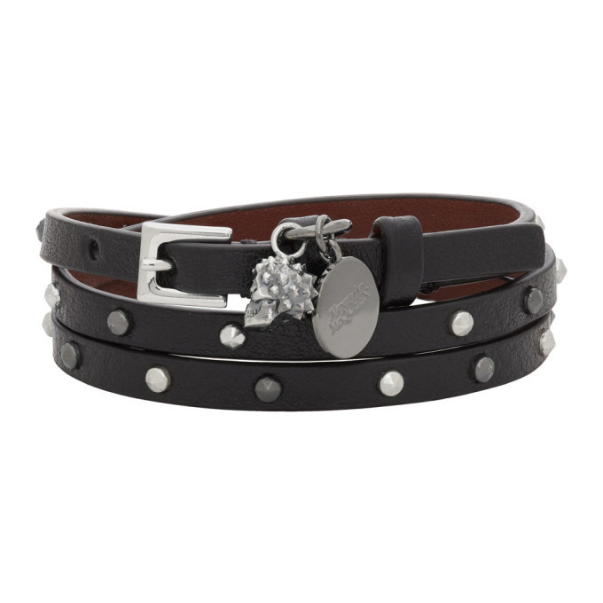 Photo: Alexander McQueen Black Skull Wrap Bracelet