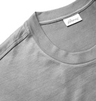 Brioni - Logo-Embroidered Cotton-Jersey T-Shirt - Gray