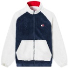 Tommy Jeans Men's Reversible Sherpa Fleece Jacket in Multi