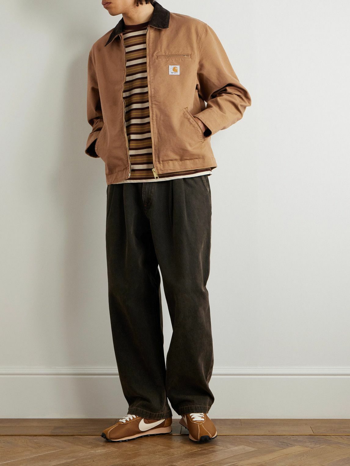 Carhartt WIP - Detroit Corduroy-Trimmed Organic Cotton-Canvas
