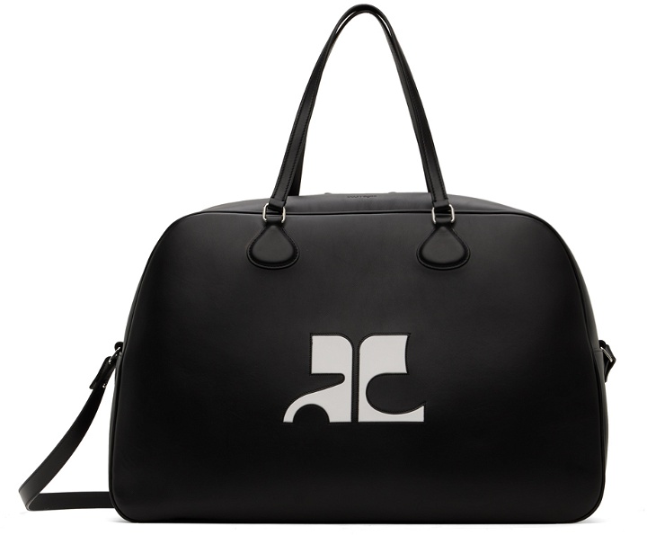 Photo: Courrèges Black Heritage Leather Weekender Bag
