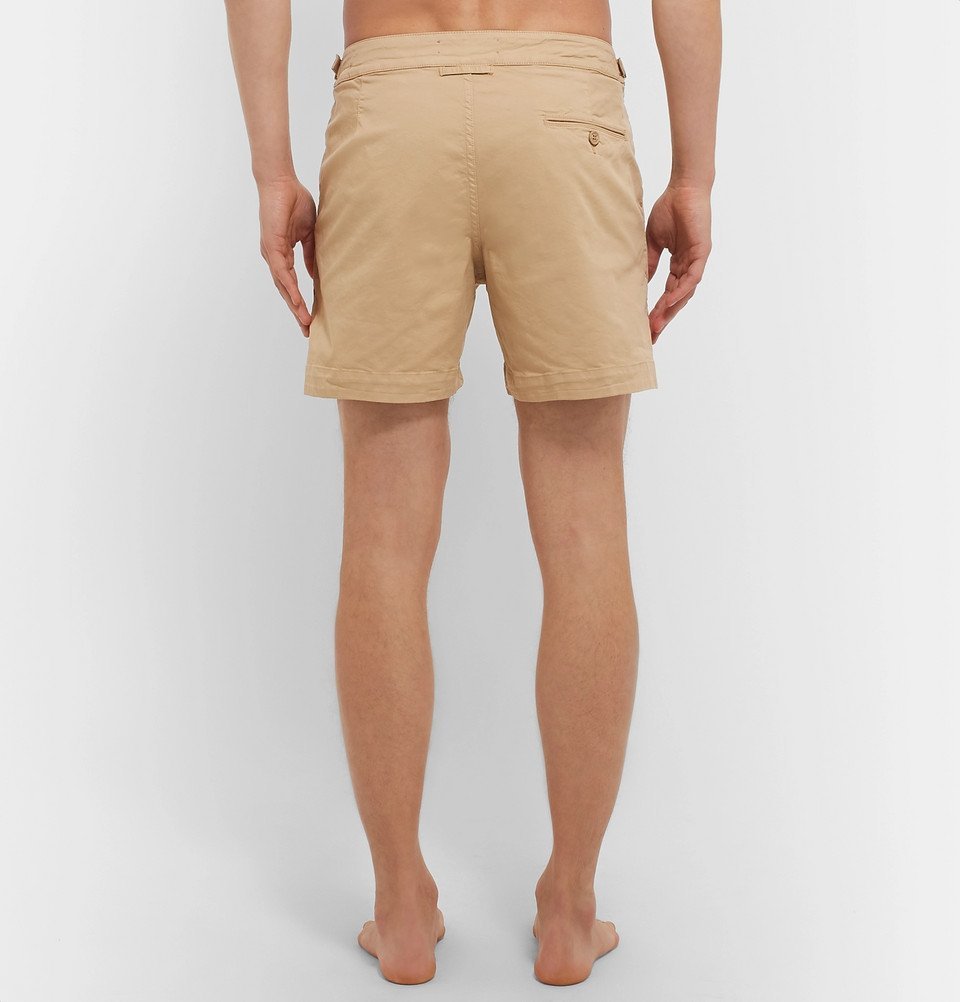 Slim-fit shorts in stretch-cotton twill