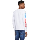 Dsquared2 White Pepsi Edition Surf Fit Long Sleeve T-Shirt