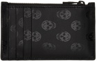 Alexander McQueen Black Biker Skull Card Holder