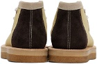 Andersson Bell White & Beige Credose Desert Boots