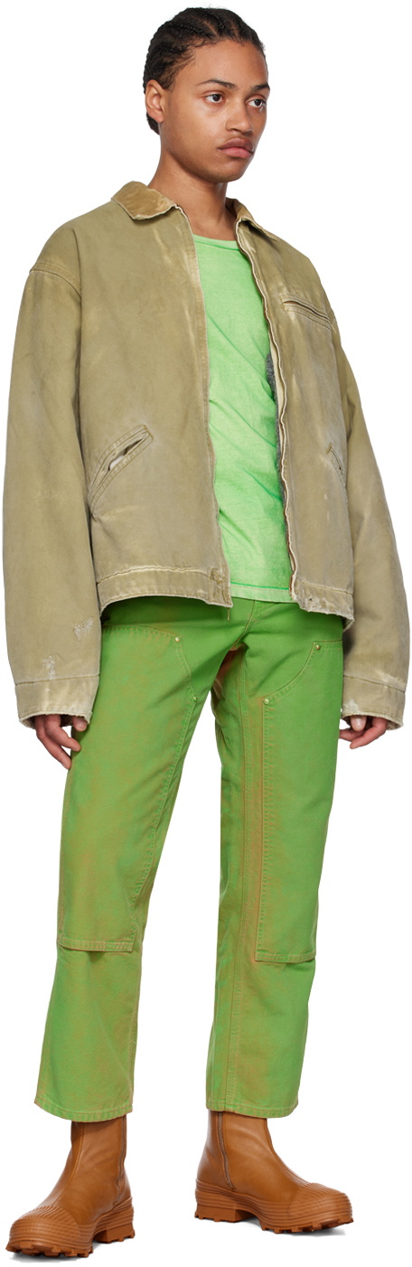 NotSoNormal Green Sprayed T-Shirt