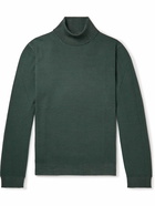 Boglioli - Slim-Fit Garment-Dyed Wool Rollneck Sweater - Green