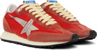 Golden Goose Red Marathon Sneakers
