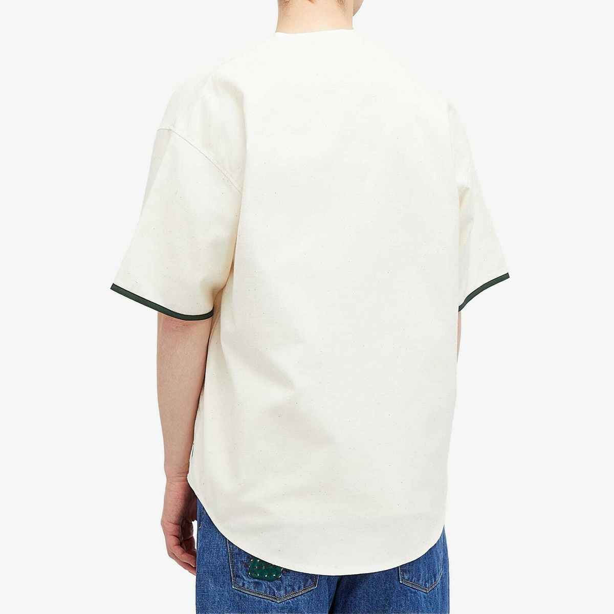WTAPS Men's 13 Baseball Shirt in White WTAPS