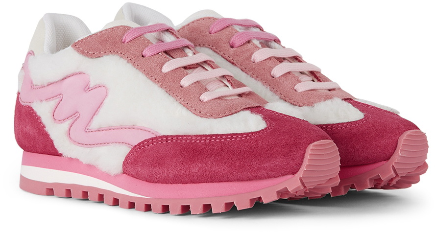 Printed Leather Sneakers in Pink - Marc Jacobs Kids