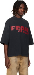 Fear of God Black Relaxed 'Fear is Gone' T-shirt