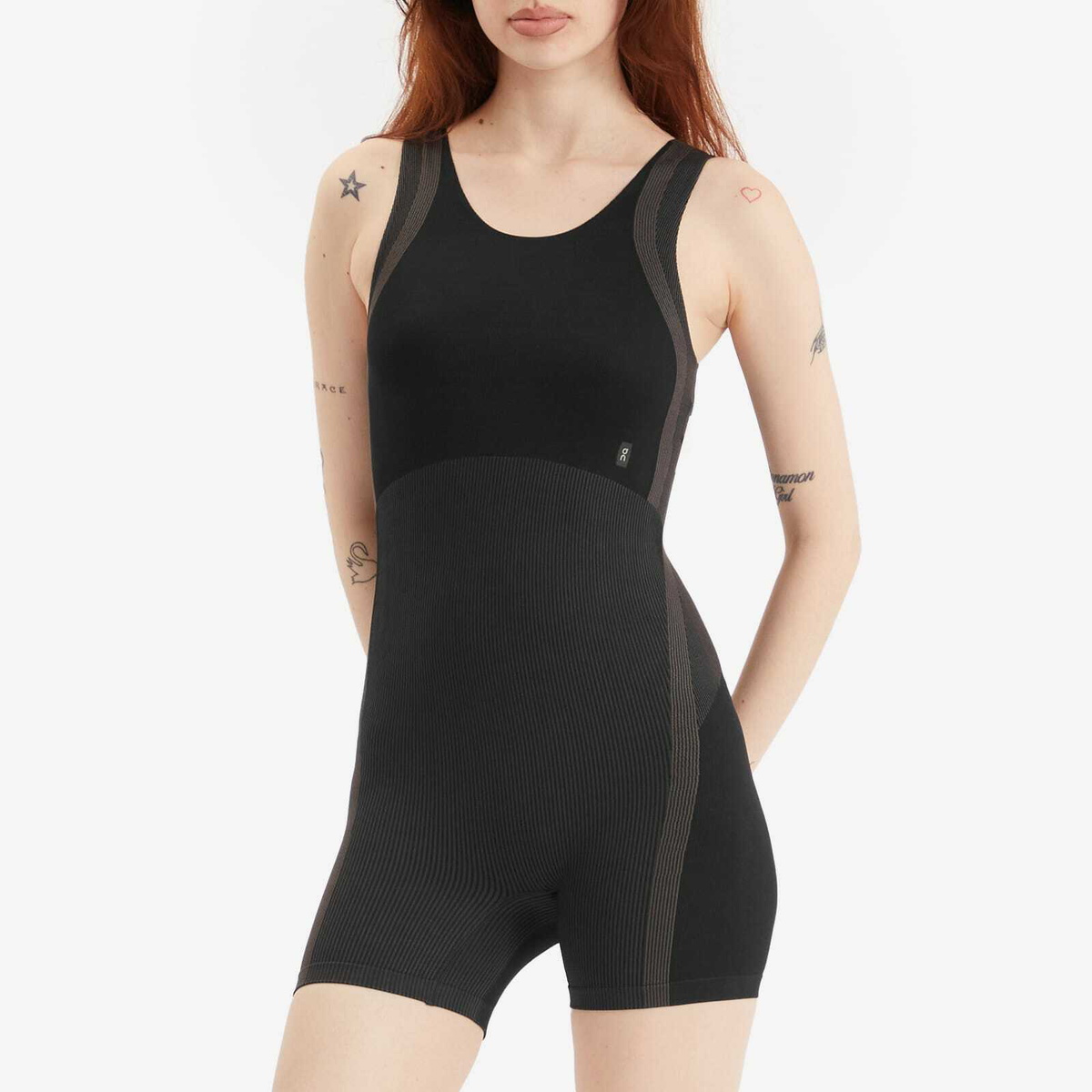 ON Women's Studio Knit Bodysuit in Black/Eclipse