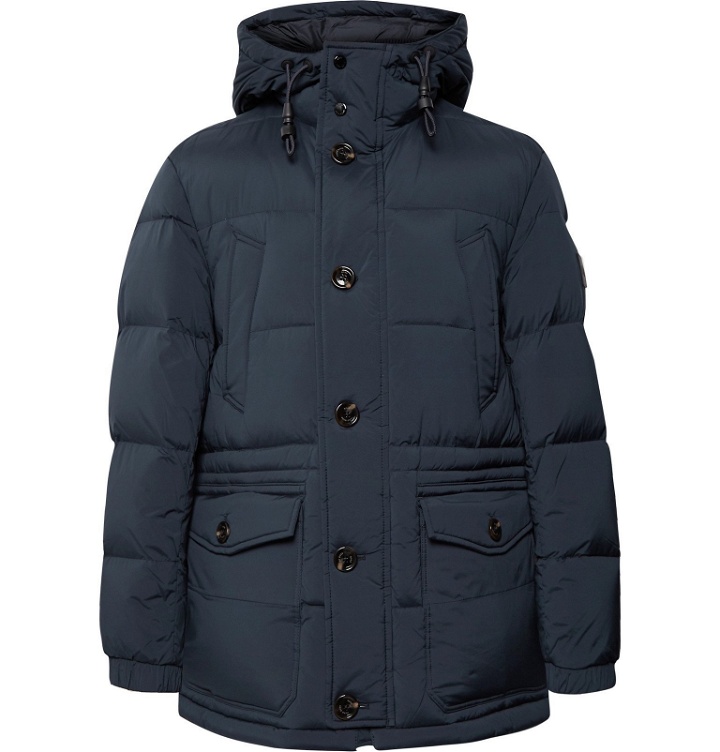 Photo: Hugo Boss - Delario Quilted Shell Hooded Down Jacket - Blue