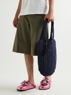 JW Anderson - Reversible Leather-Trimmed Crocheted Cotton Tote Bag