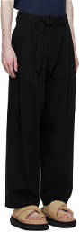 rito structure Black Belted Trousers