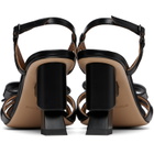 SHUSHU/TONG Black Bow Detail Heeled Sandals