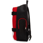 Burberry White and Red Large Nevis Backpack