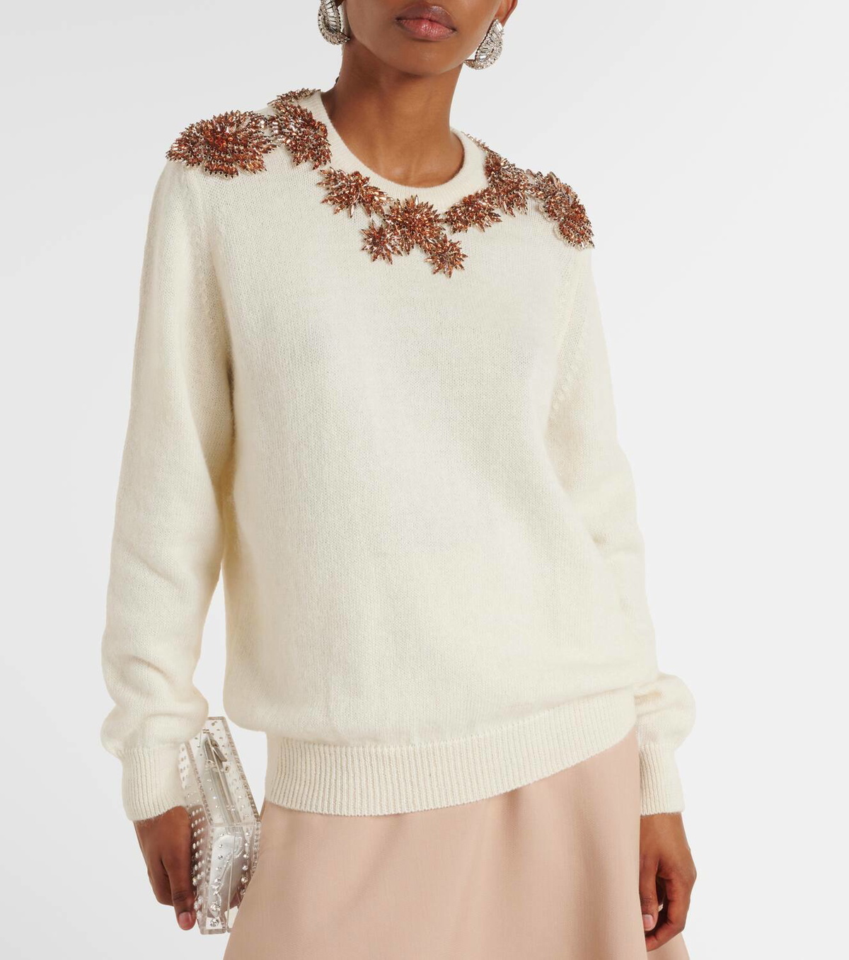 Costarellos Crystal-embellished sweater