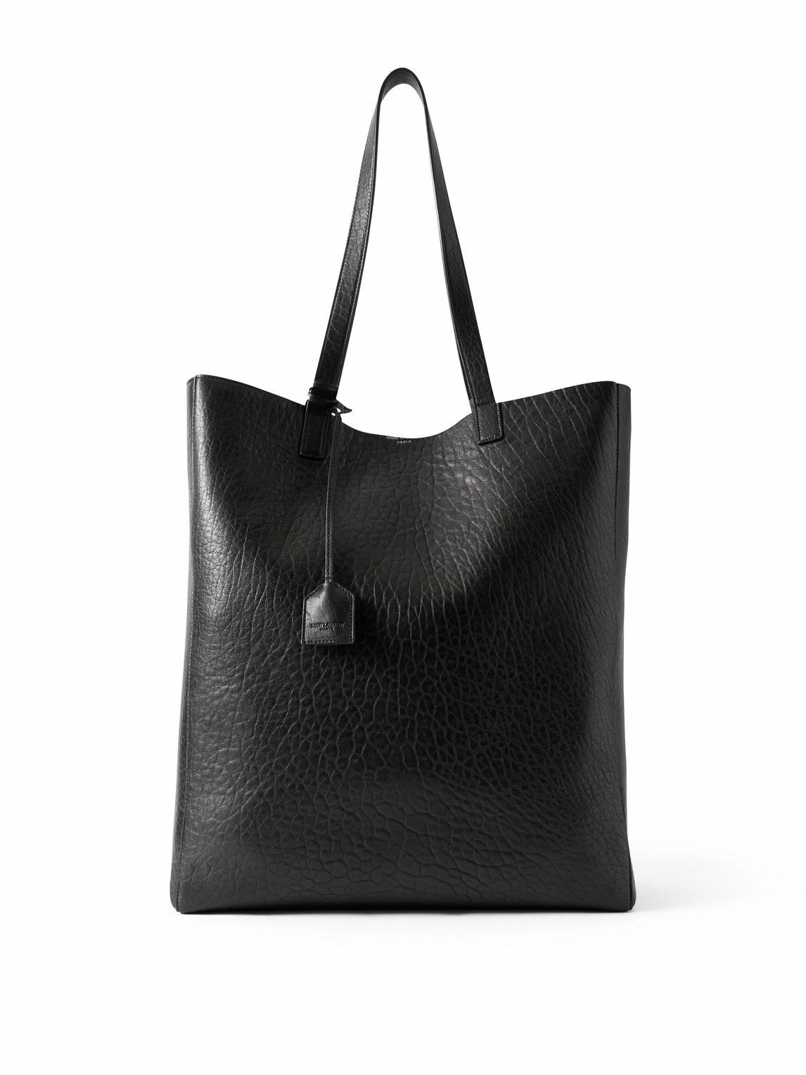 SAINT LAURENT - Full-Grain Leather Tote Bag