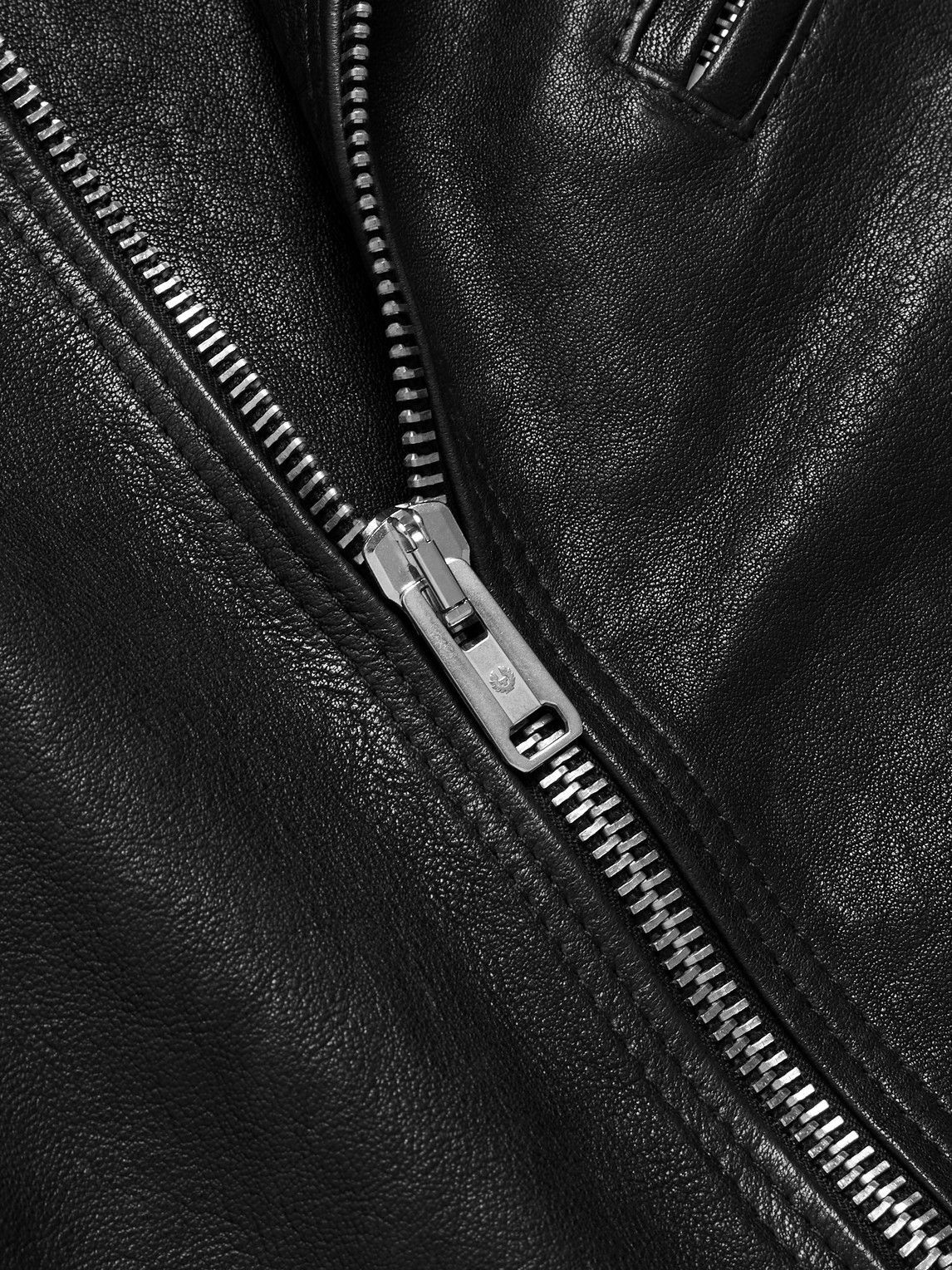 Belstaff - Oulton Full-Grain Leather Biker Jacket - Black