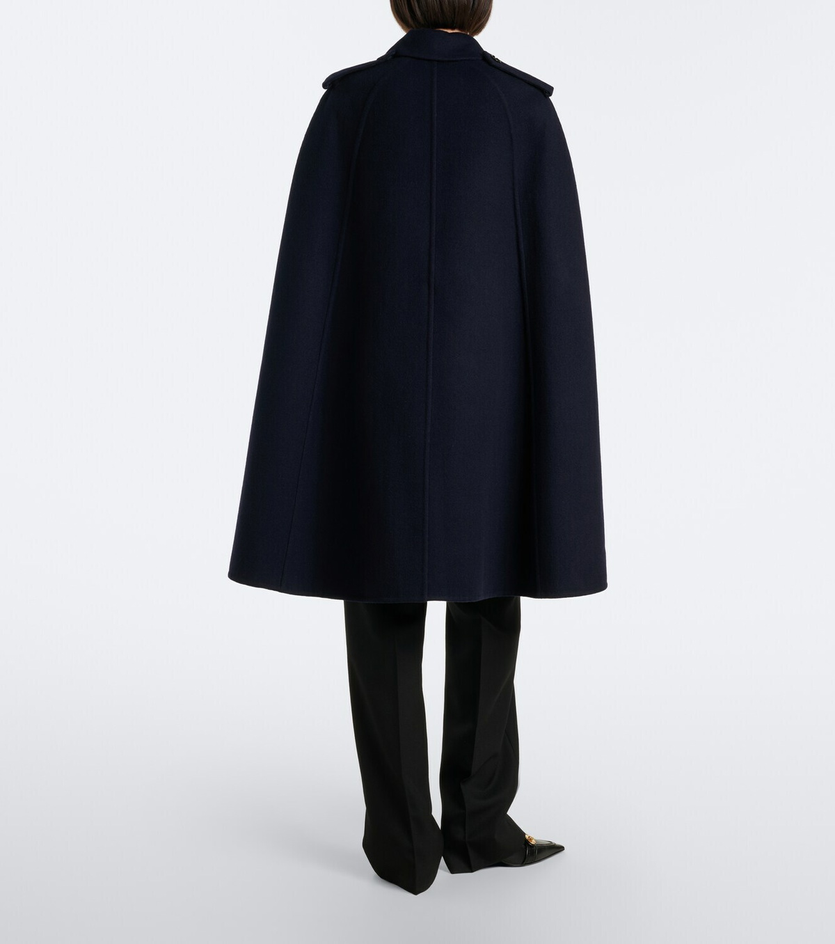 Burberry Burberry Check belted wool cape