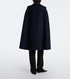 Burberry Burberry Check belted wool cape
