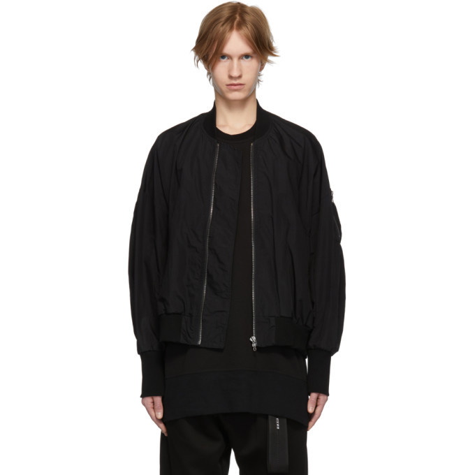 Photo: Julius Black Nylon Bomber Jacket